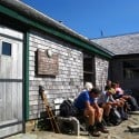 Taking a Break at Lake of the Clouds Hut, Mt Washington