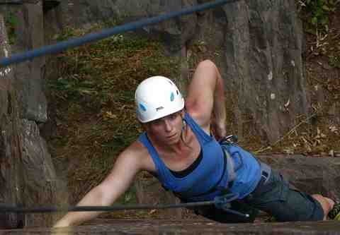 Katie Levy Climbing