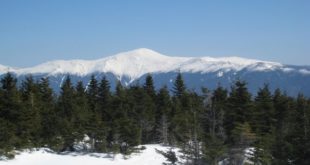 Mt Washington and the Presidential Range from the summit of Mt Hale