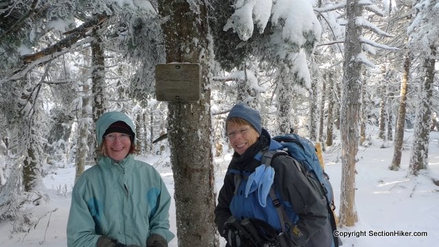 Pam and Deb at the Summit of Mount Cabot
