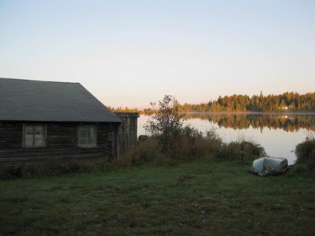 Rudy's Cabins & Campground on Clarksville Pond, a relaxing place to stop just off the Cohos Trail.