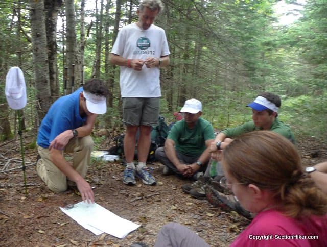 Andrew gives Map and Compass Navigation Clinic