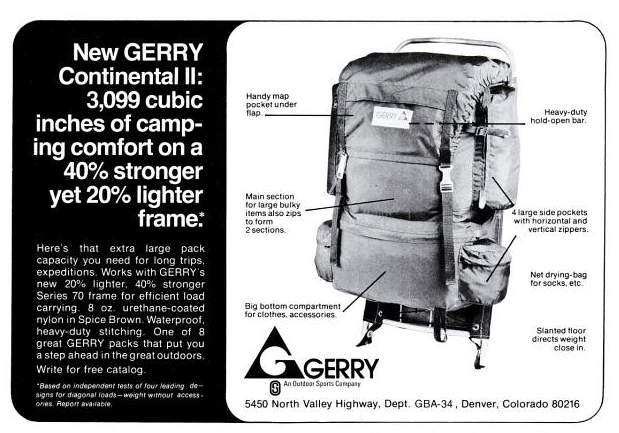 Gerry External Frame Pack