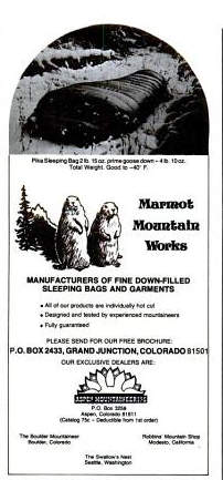 Marmot sleeping bags