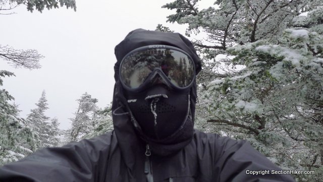 Full Face Protection on a Winter Hike in the White Mountains