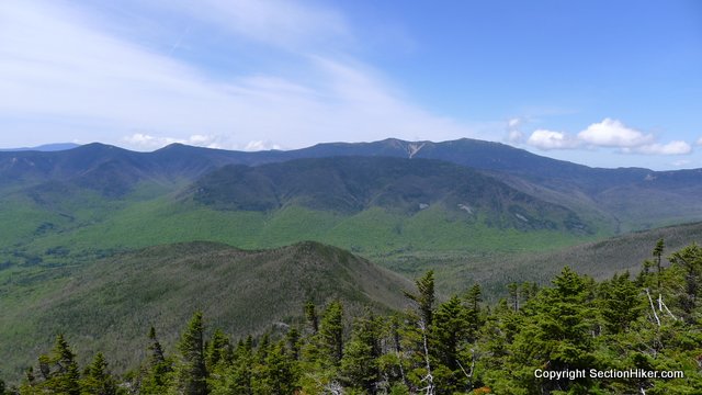 Owls Head Mountain (center) with Franconia Ridge in the Background