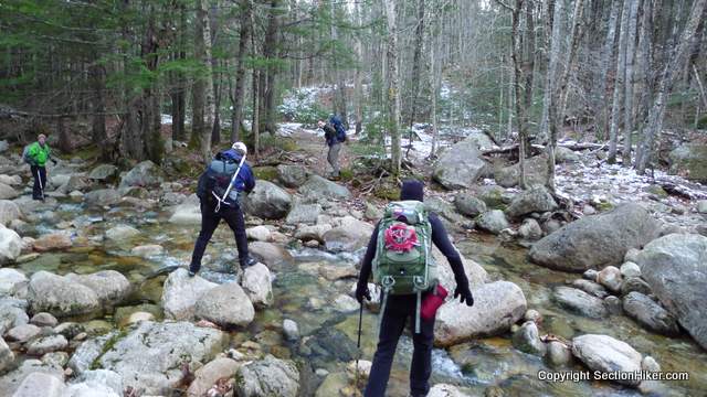 Final Stream Crossing on Baldface Circle Trail