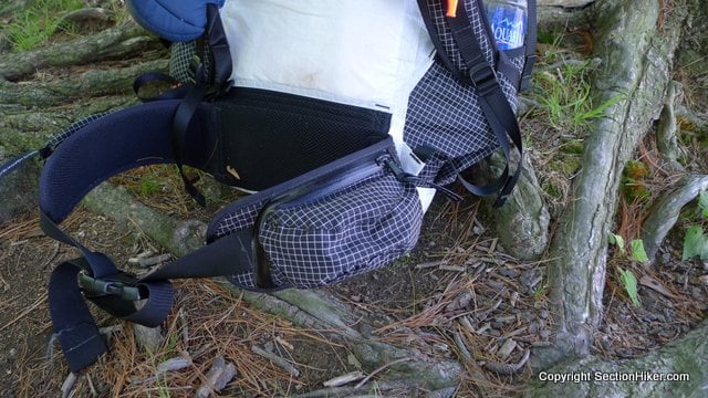 The hip belt pockets on the 2400 are large enough to carry a small camera, a few food bars or other small but frequently used items.