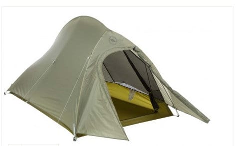 The Big Agnes Seedhouse Tent is a double wall tent with an inner mesh tent and an outer rain fly.