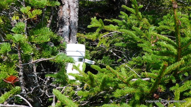 The same holds for East Garfield where the canister is only reachable from the summit ledge and viewpoint.