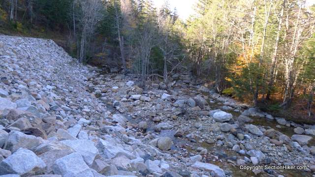 Newly repaired road (post Irene) - East Branch Saco