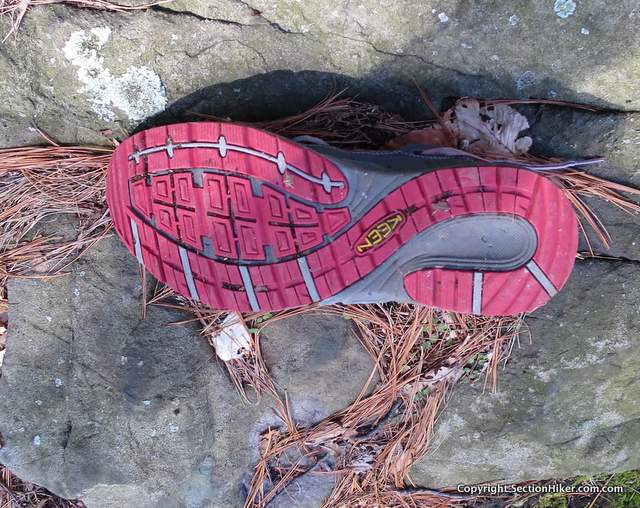 The sole of the Versatrail is designed for walking comfort