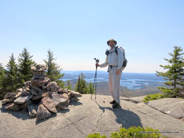 Philip on the summit of Mt Percival