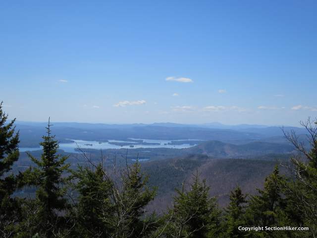Squam Lake seen from Mt Israel's south side