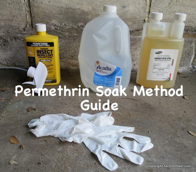 Permethrin Soak Method Guide - Sectionhiker.Com