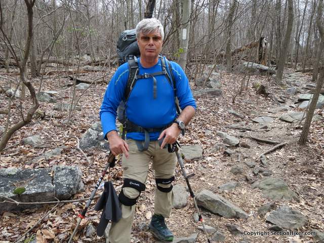 Double Cho-Pat Knee Braces on the Appalachian Trail
