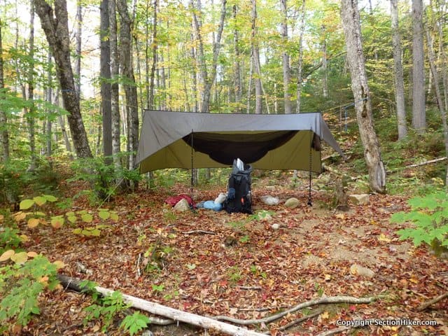Hammock camping in porch mode