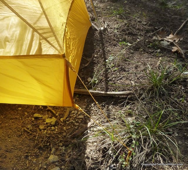 The corners of the inner tent form a high bathtub floor