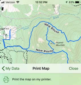 Topo+ Map Printing