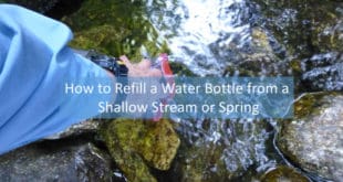 How to refill a water bottle with a water scoop