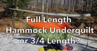 Full Length Hammock Underquilt or 3/4 Length How to Choose