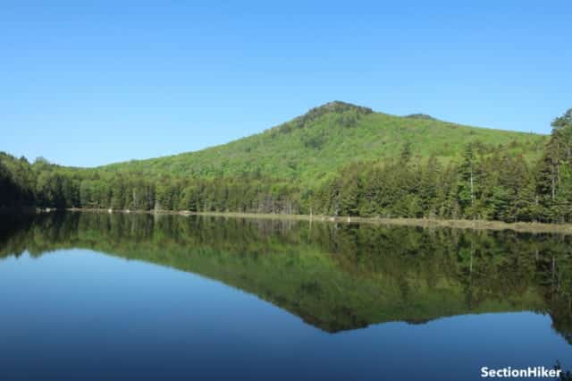 Peaked Pond Hill, overlooking Peaked Pond in Thornton, NH