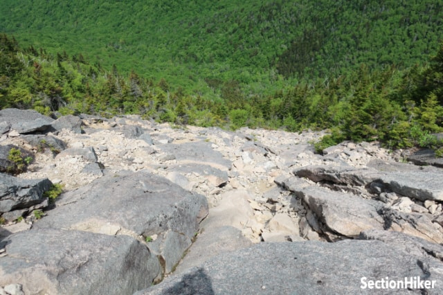 Looking back down - the slide climbs 1200’ in a half mile