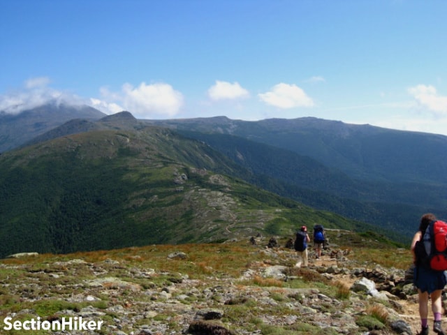 Hiking along the southern half of the Presidential Range