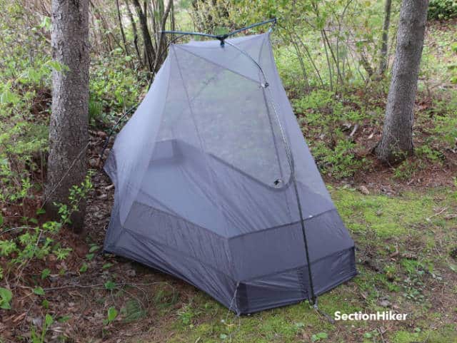 The inner tent has a six-sided floor that provides extra space for internal gear storage.