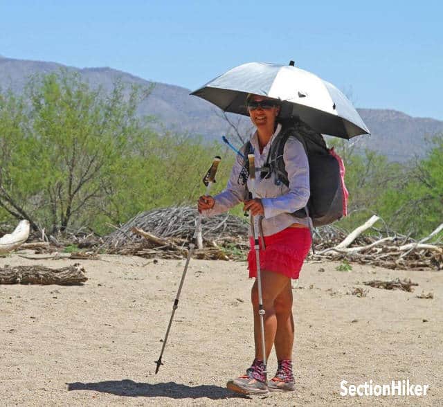 Using a hiking sun umbrella was a game changer for me on the Pacific Crest Trail!
