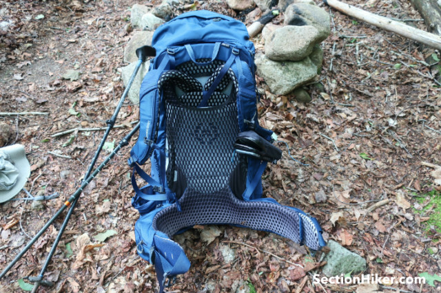 The Katmai has a suspended mesh back panel for ventilation.