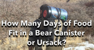 How many days of Food fit into a Bear Canister or Ursack