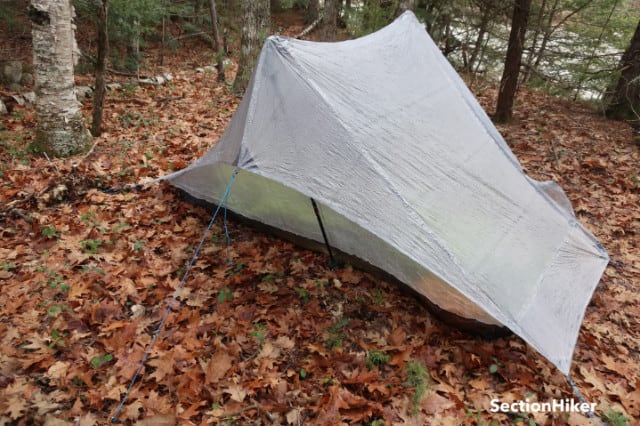 There is a covered open space on the back of the DCF One which is not accessible from within the tent