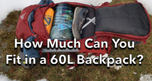 How much can you fit in a 60 liter backpack?