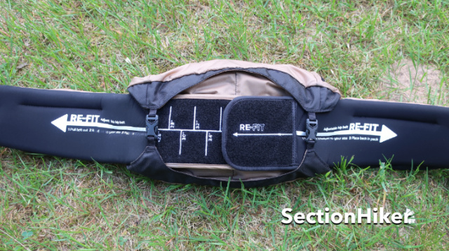 The top lid can be combined with the hip belt to make a fanny pack.