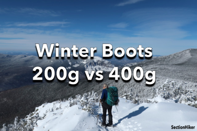 Winter Hiking Boots 200g vs 400g Insulation