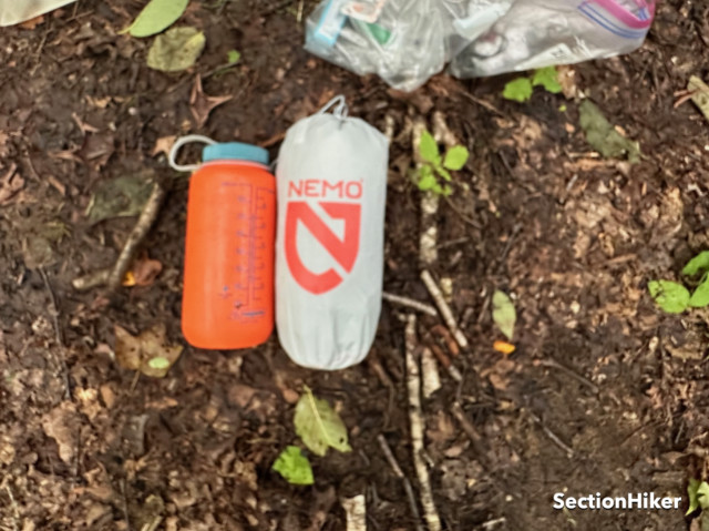The NEMO Tensor All-Season packs up incredibly small and is only slightly larger than a 32 oz Nalgene bottle.