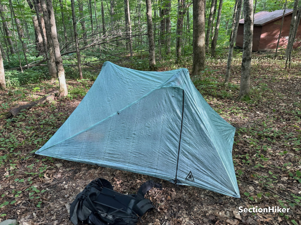 It can be difficult to find level campsites that are large enough to pitch the X-Mid-1 Pro in certain settings