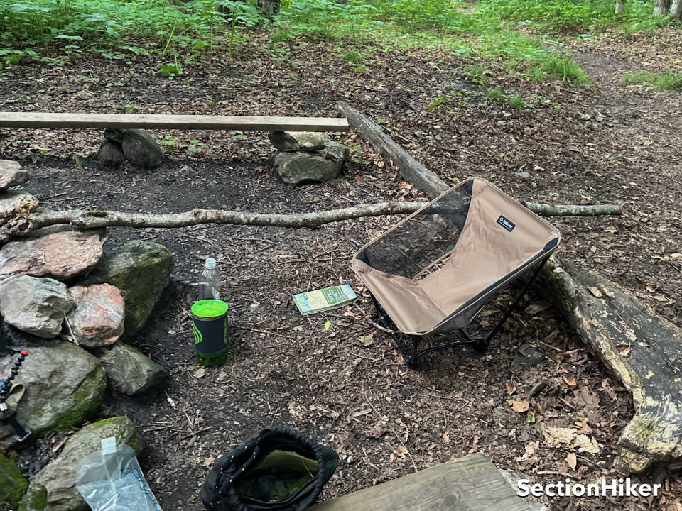 The Helinox Ground Chair is great for cooking meals and sitting around the campfire.