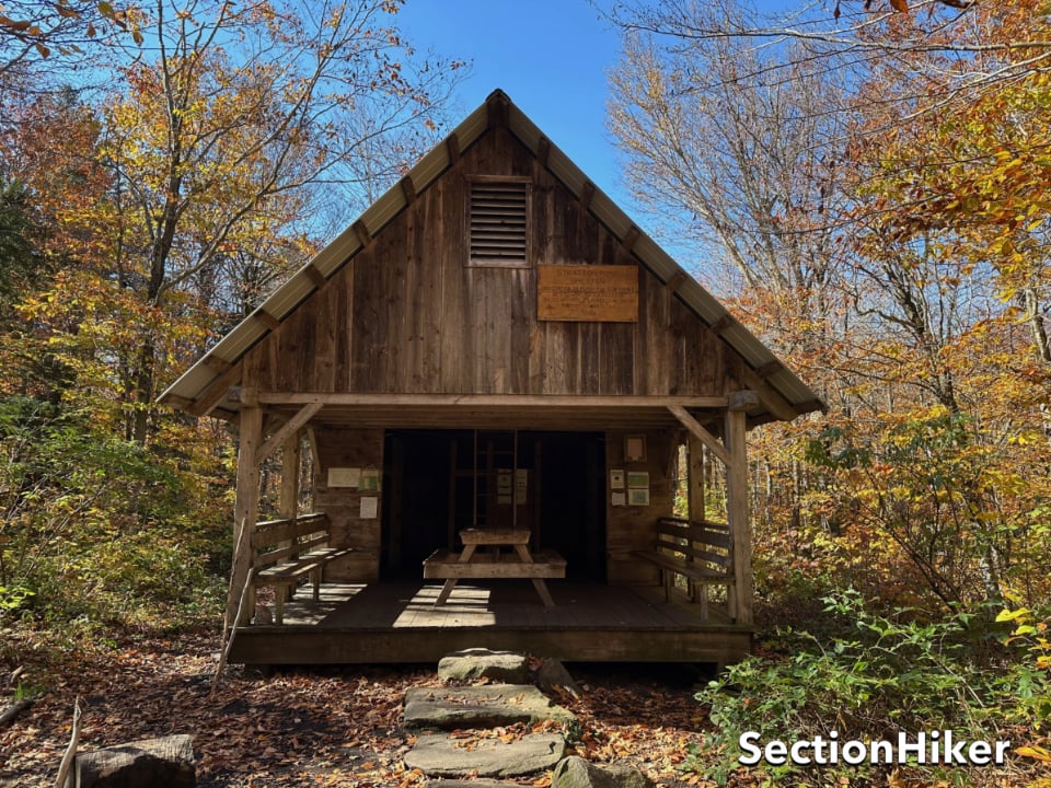 The Stratton Pond Shelter was much smaller than I remembered.