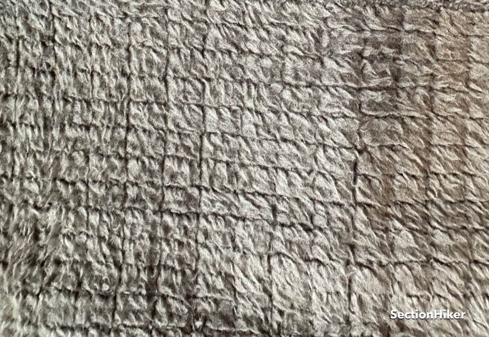 The warm R2 grid fleece interior