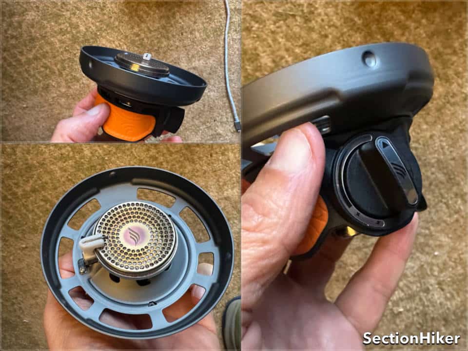 The burner assembly and stove have been upgraded