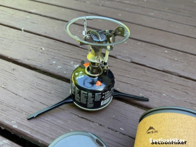A camping stove