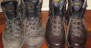 Old and New Hiking Boots